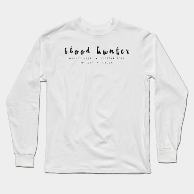 Blood Hunter Dungeons and Dragons | D&D | DnD Gifts | RPG Gifts Long Sleeve T-Shirt by DiceGoblins